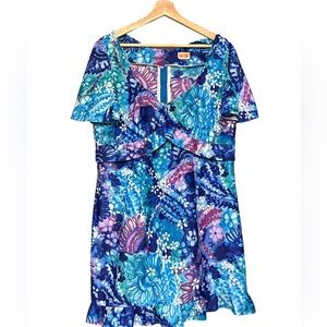 BAREFOOT TRADER Made In Hawaii Vintage Tunic Dress
